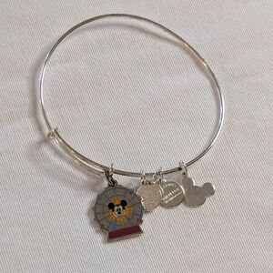 Alex and Ani Silver Bangle Bracelet | DCA Mickey's Fun Wheel | EUC